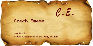 Czech Emese névjegykártya